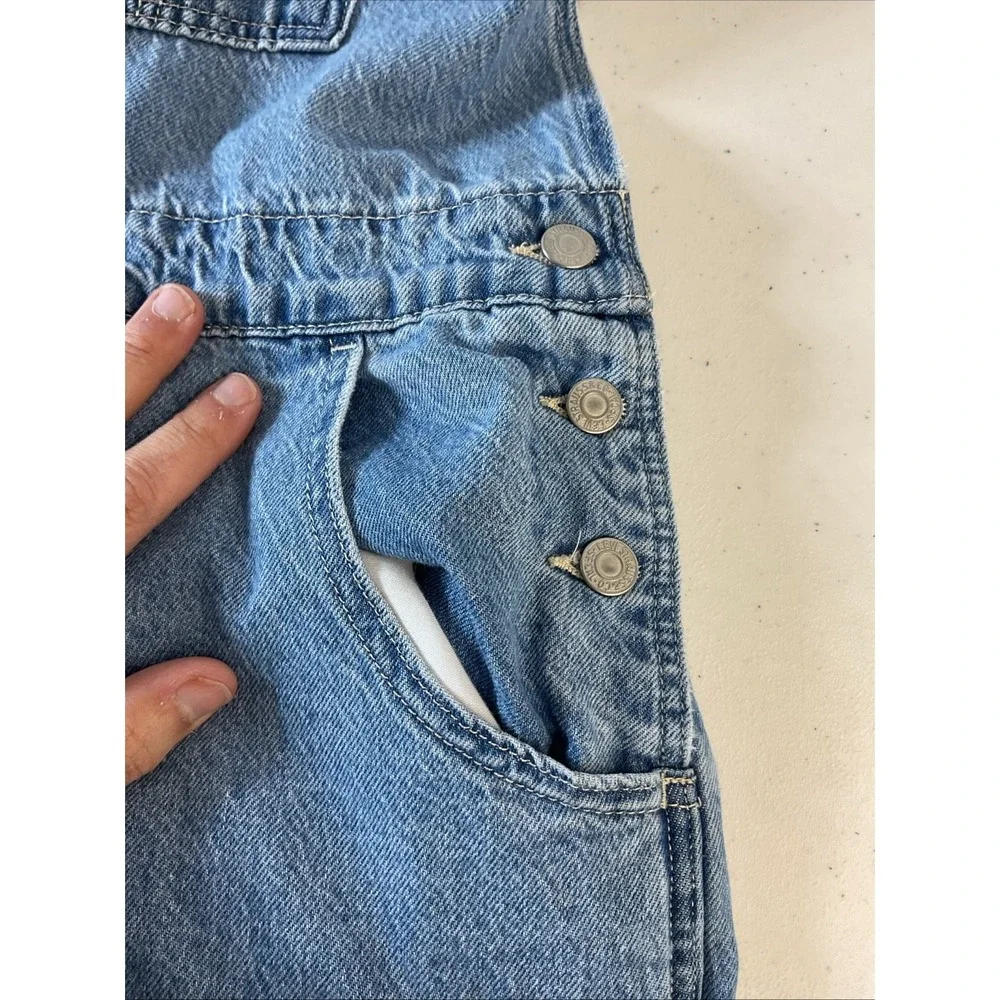 Levis Premium Overalls Mens XL Blue Denim Bib Straight Leg Workwear 